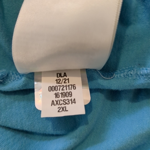 The North Face men's crew neck short sleeve blue shirt, size XXL - Picture 6 of 8